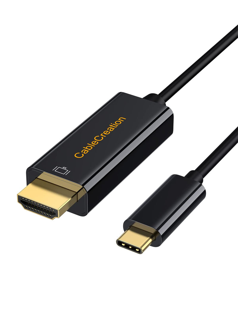 [AUSTRALIA] - USB C to HDMI Cable, CableCreation 6 FT 5-Pack USB Type C to HDMI Cable,Compatible with MacBook Pro 2019/2018, MacBook Air/iPad Pro/Mac Mini 2018, XPS 15, Yoga 920, S9 / S10, Black 6FT-5Pack 