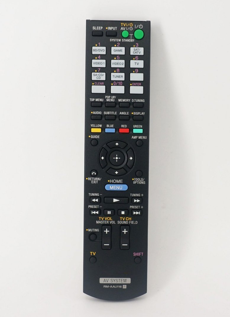 RM-AAU116 Replacement Remote Control for Sony STR-DH550 STR-DH540B STR-DH740 STR-DH830 AV System Receiver