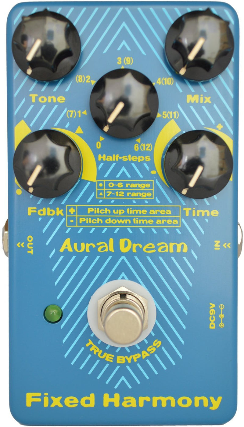 [AUSTRALIA] - Yanluo Aural Dream Fixed Harmony Guitar Pedal includes Delay Harmony and Shifting 24 semitones for Cascaded harmony of the fixed scale difference,True Bypass. 