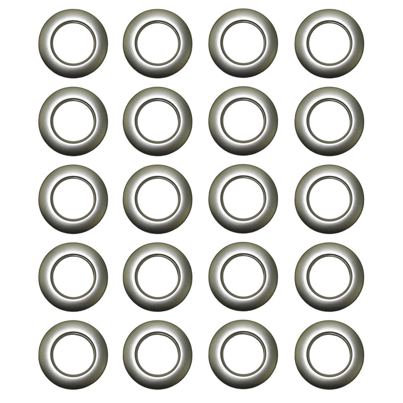 Selling Wonderful 1-9/16-Inch Inner Diameter Plastic Curtain Grommets 20-Pack (Silver) Silver 20PCS
