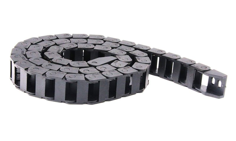 1m Black Plastic Drag Chain Cable Carrier for CNC Router Mill (10mm x 20mm) 10mm x 20mm