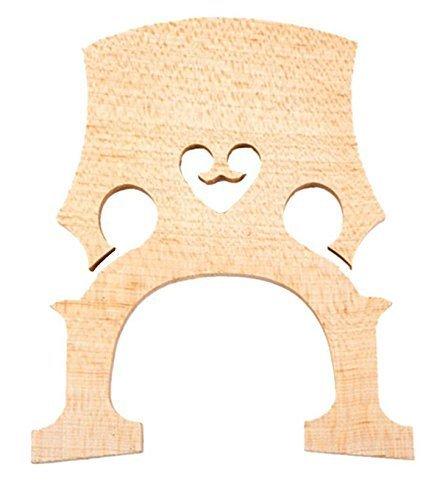 Timiy 1/2 Size Wood Self-Adjusting Fitted Bridge for Cellist Musical Instrument Accessory