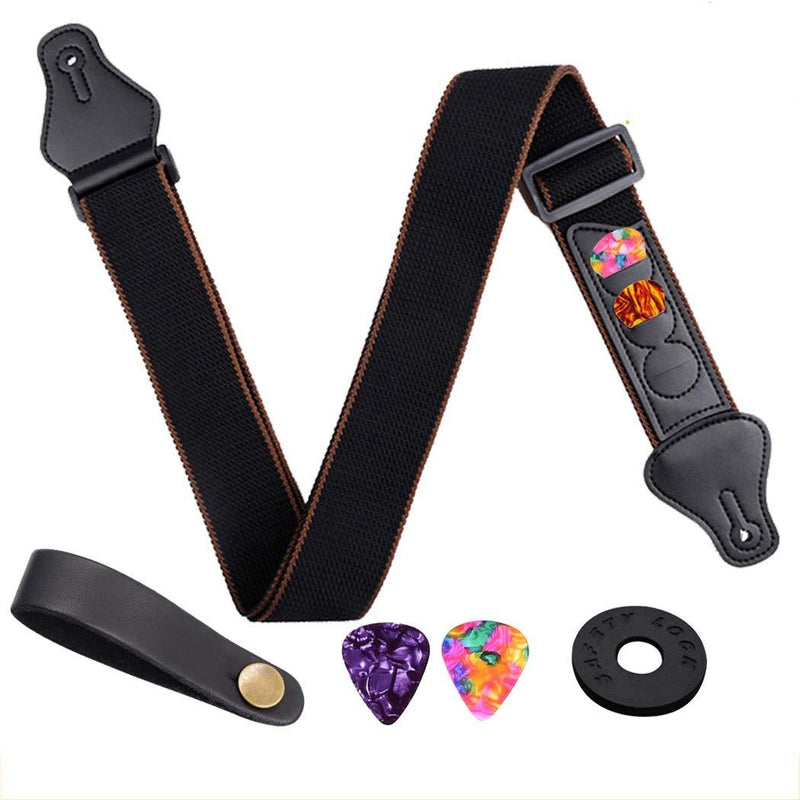Guitar Strap Pure cotton-Adjustable Guitar Strap for Acoustic Classical and Electric Guitar Straps