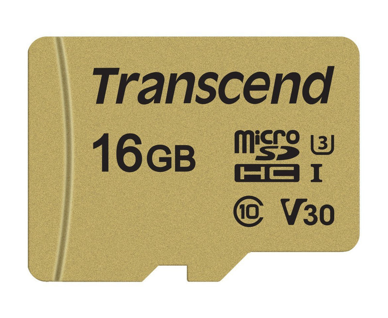 Transcend 16GB MicroSDXC/SDHC 500S Memory Card TS16GUSD500S retail_packaging