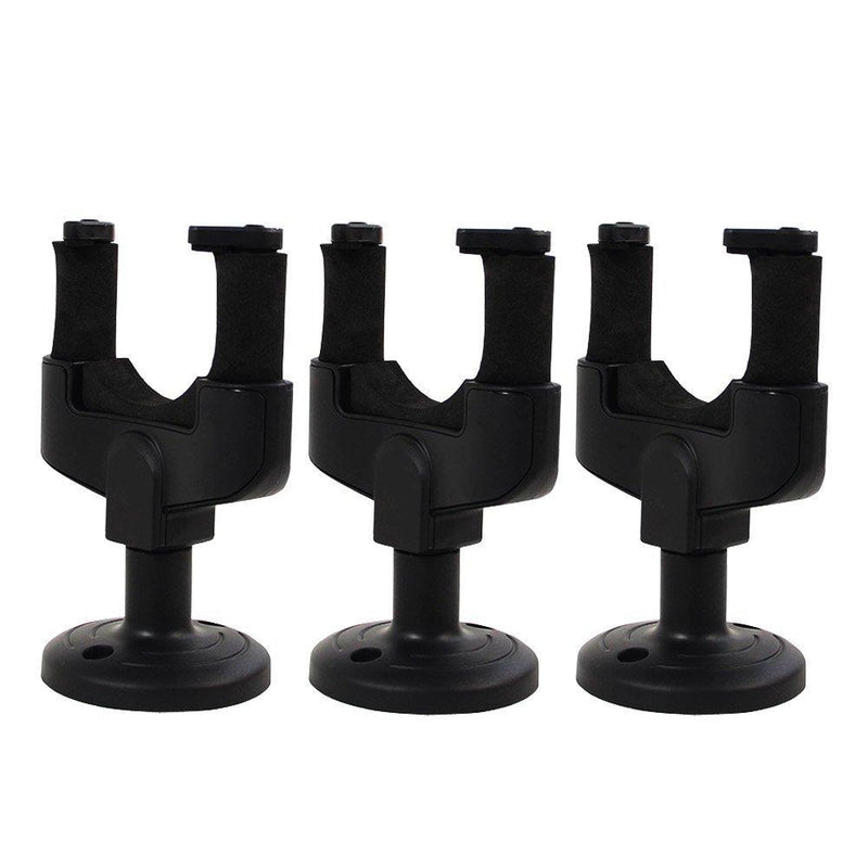 WANDIC Instrument Holder, 3 Pack Guitar Wall Mount Hanger Guitar Stand Holder Guitar Wall Hook For Displaying Guitar Bass Mandolin Banjo 3 PCS black 3