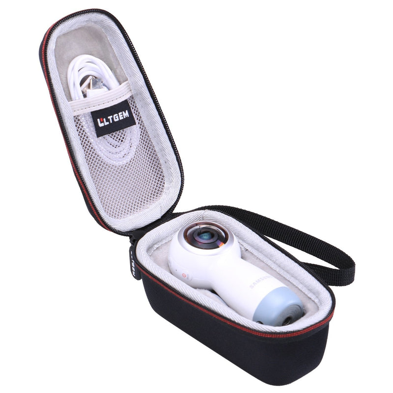 LTGEM EVA Hard Case for Samsung Gear 360 SM-R210 (2017 Edition) Spherical Cam 360 Degree 4K Camera - Travel Protective Carrying Storage Bag