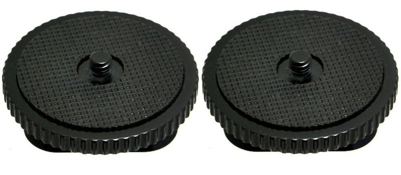 2 Pack Tripod Reducer Adapter Mount 3/8" to 1/4" 50mm Diameter 2-Way Arca Compatible