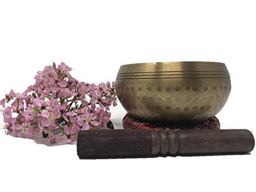 Tibetan Buddhist Meditation Yoga Singing Bowl set by Nepal Soul(Diameter/Height:4.5"x2.5") Diameter/Height:4.5"x2.5"