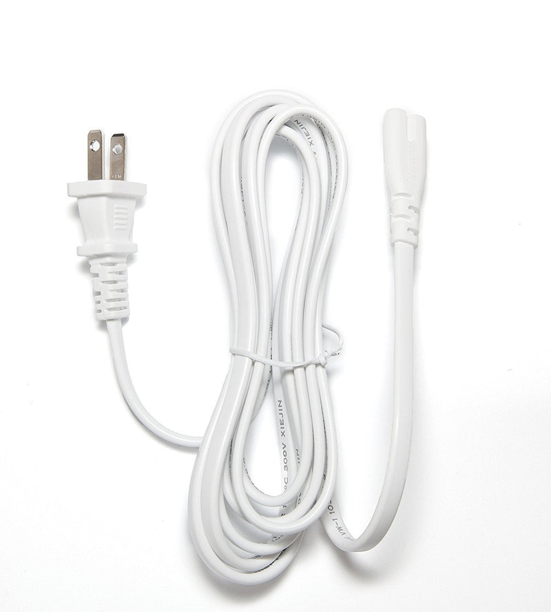 Omnihil White 5 Feet AC Power Cord Compatible with Bose SoundTouch 300 Soundbar