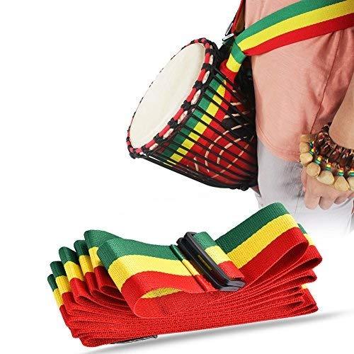African Djembe Shoulder Strap, Tricolor Portable African Hand Drum Belt Djembe Strap For Stage Performance