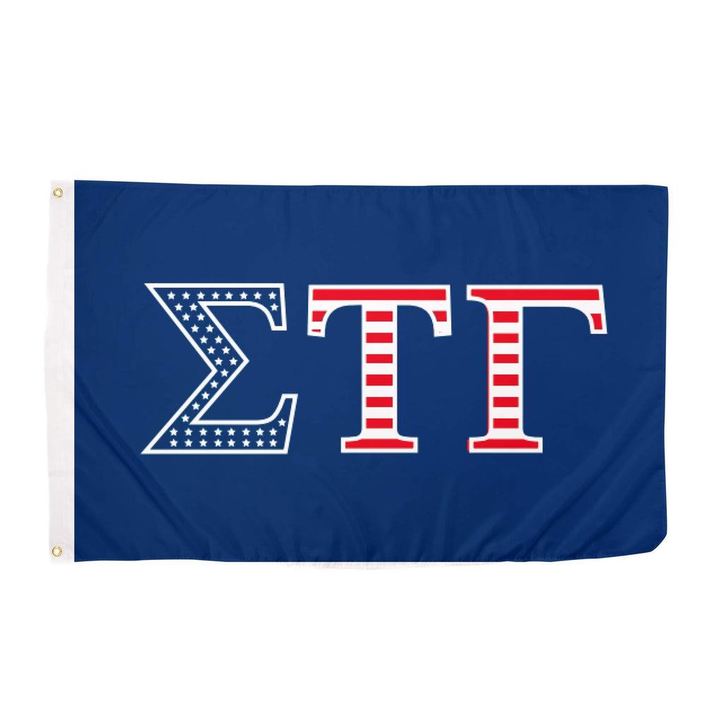 Desert Cactus Sigma Tau Gamma USA Fraternity Flag Greek Letter Banner Large 3 feet x 5 feet Sign Decor (Flag - USA)