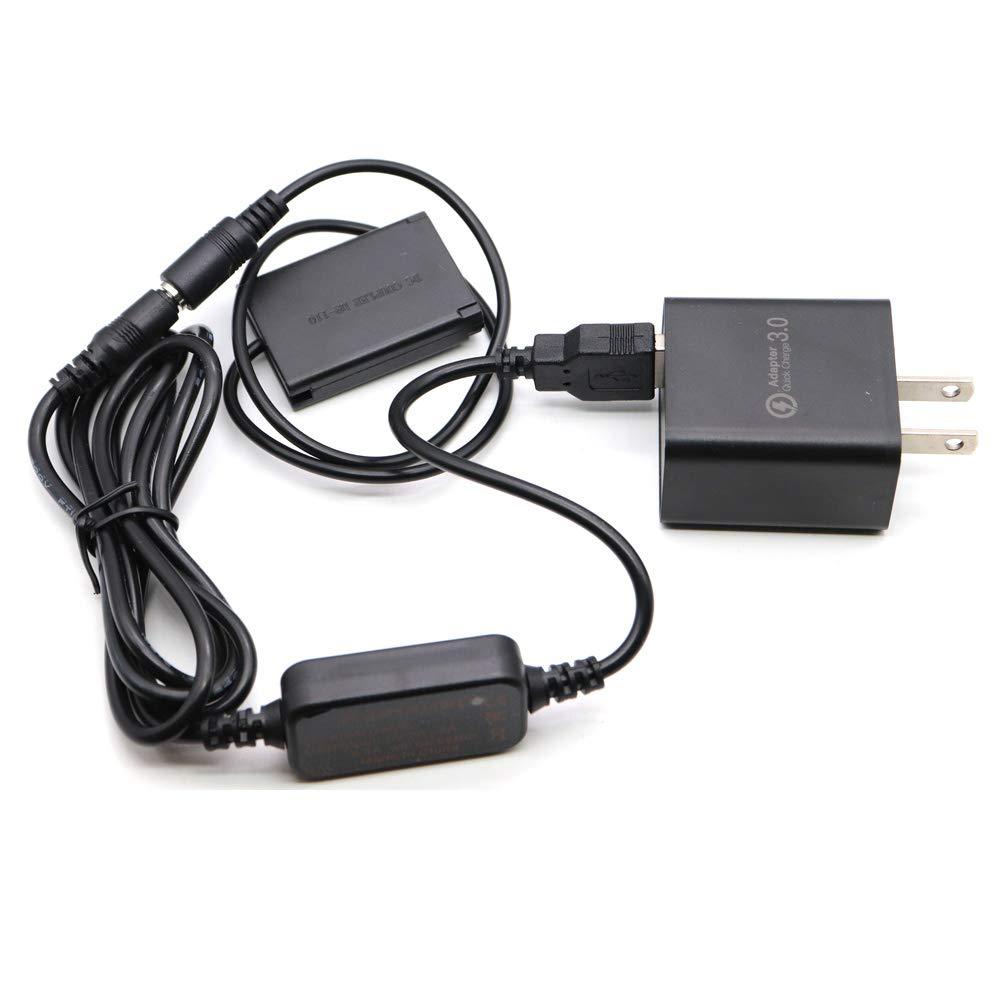 Mobile Power Bank Charger 5V USB Cable + DR-110 Coupler NB-13L NB13L Dummy Battery for Canon G7X Mark II G1X G7X MII G5X G9X SX720