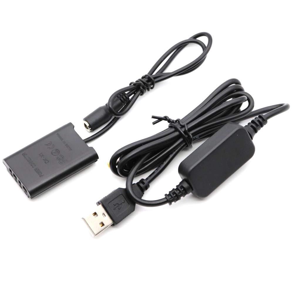 USB Cable AC-LS5 Drop Voltage Cable 5V-4.2V Camera Mobile Power Bank Charger + DK-X1 DC Coupler NP-BX1 NPBX1 Dummy Battery for Sony DSC-RX1 DSC RX100 RX1R
