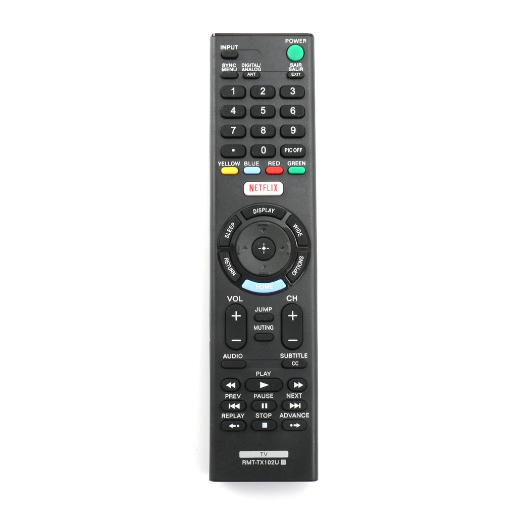 New RMT-TX102U Replace Remote Control fit for Sony TV KDL-32R500C KDL-40R510C KDL-40R530C KDL-40R550C KDL-40W600D KDL-48R510C KDL-48R530C KDL-48R550C KDL-55W6500