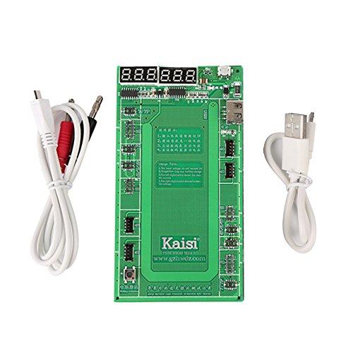 Kaisiking Battery Activation Charge Board Professional Battery Repair Battery Tester PCB Board with Power Current Test Cable Compatible for iPhone 4G / 4S / 5G / 5S 6P 6S Plus 7, 7 Plus, iPad