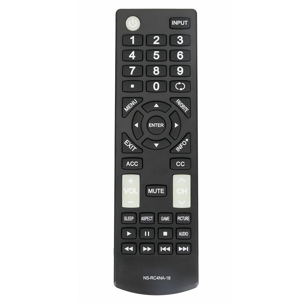 NS-RC4NA-18 Replaced Remote fit for Insignia TV NS-32D311NA17 NS-32D311MX17 NS-40D420NA18 NS-49D420NA18 NS-55D420NA18 NS-40D420MX18 NS-55D420MX18 NS-39D310NA17 NS-50D510NA17 NS-50D510NA19