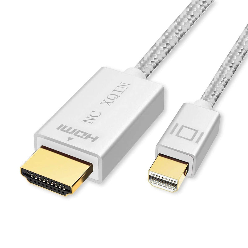 Thunderbolt to HDMI Cable 6 ft NC XQIN Mini DisplayPort to HDMI Cable for Apple MacBook Air/Pro,Surface Book,MacBook Pro, PCs and Projector,More