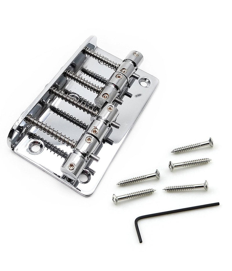 Timiy 4-String Vintage Style Bass Guitar Bridge Assembly Bass Replacement