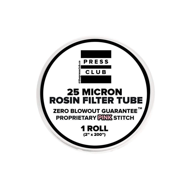 The Press Club 25 Micron 2" x 200" Premium Nylon Rosin Tea Filter Screen Press Tube 1 Roll
