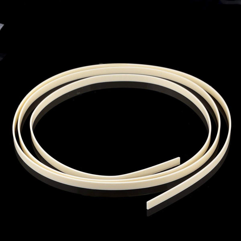 Musiclily 1650x7x1.5mm Plastic Binding Purfling Strip for Acoustic Classical Guitar, Ivory