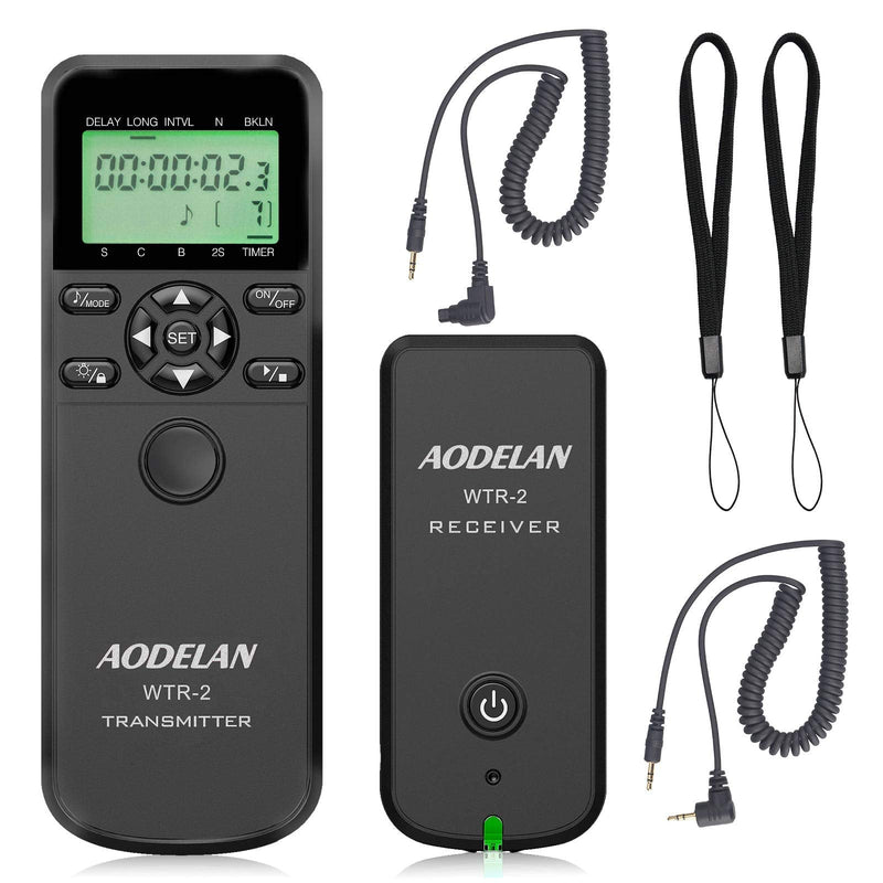 HAOXI AODELAN Camera Wireless Shutter Release Timer Remote Control for Canon EOS R, ROS RP, EOS RA, R6, R5, 80D, 77D, 70D, 250D, 90D, 10D, T7, T6i, T6s, T5i, T4i, T3i, PowerShot SX70H, RS-60 & TC-80N
