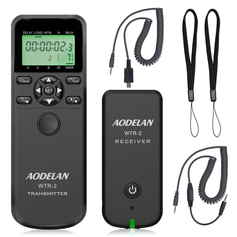 [AUSTRALIA] - AODELAN Camera Wireless Timer Remote Control with Intervalometer Wired Shutter Release Cable for Panasonic GH5 G1GH1GH2 GH5 G85 GX7 GX8 FZ2500 FZ200 FZ1000 FZ200 FZ150 Cameras and for Olympus Cameras Olypums&Panasonic 
