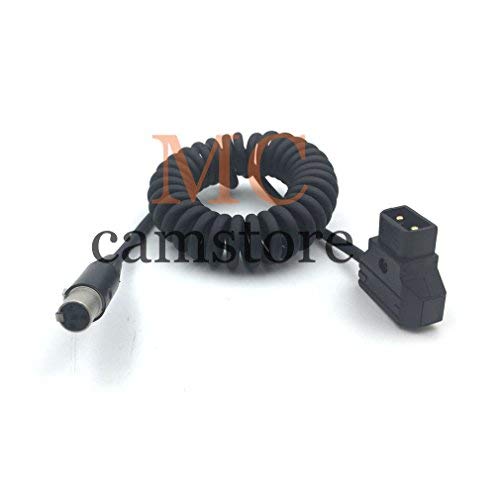 MCCAMSTORE Monitor VFM-058W/ VFM-056W Power Cable, D-tap to mini XLR 4pin for TVLOGIC