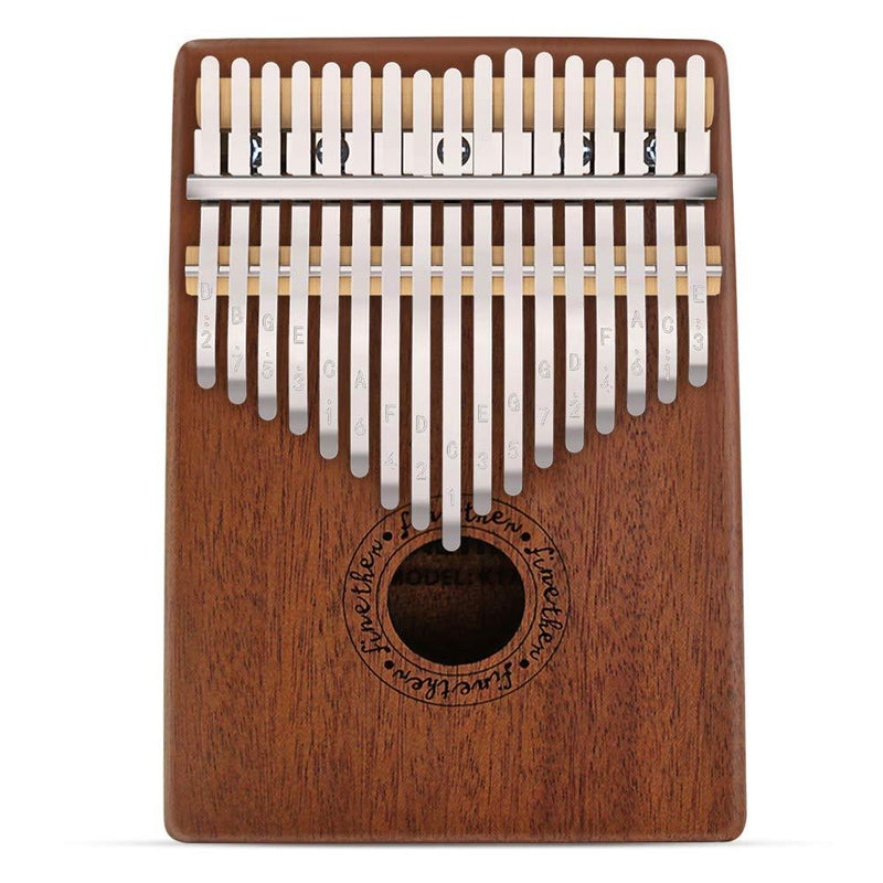 Kalimba 17 Key Mbira Finger Piano Mahogany Music Instruments with Tuning Tool and Carry Bag