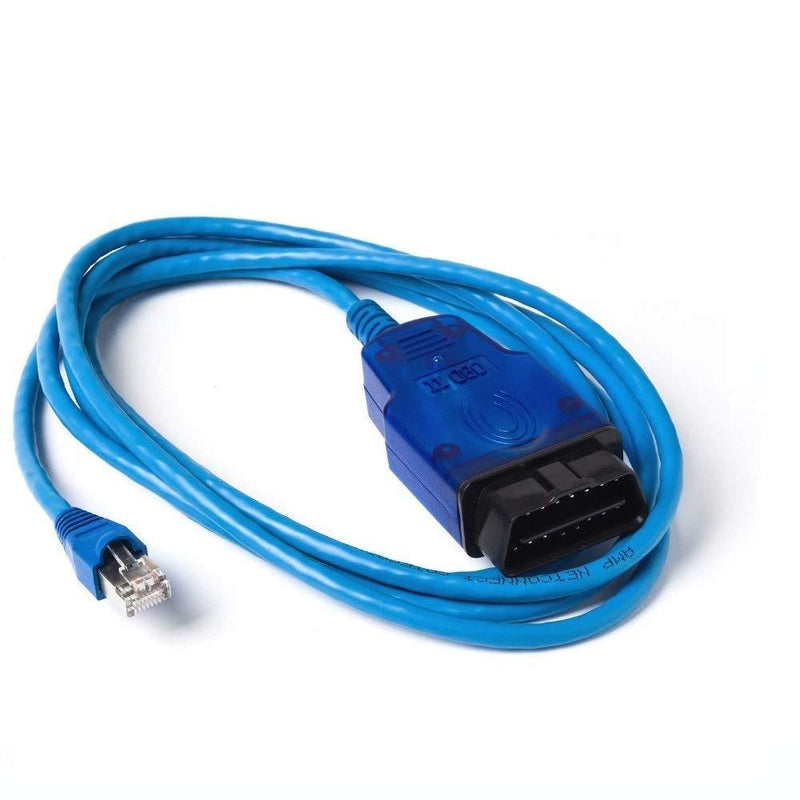 AntiBreak ENET Ethernet Cable R45J Bule OBD OBDII OBD2 Interface Coding f-Series Cable use for Compaitble with INPA E-SYS