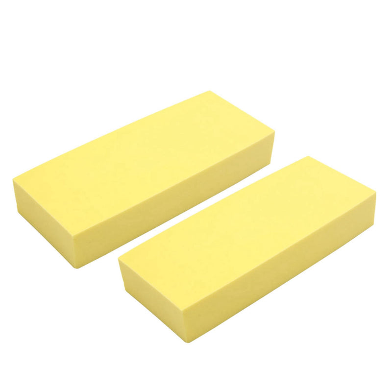 [AUSTRALIA] - uxcell 2Pcs 7" x 2.76" x 1.2" Car Wash Sponge Soft Sponge PVA Water Absorbing Foam Sponge for Car Washing Cleaning Yellow 