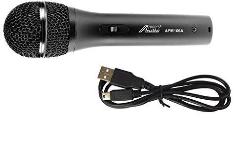 [AUSTRALIA] - Audio2000'S S106A Professional USB Unidirectional Dynamic Microphone with Built-in USB Output and XLR Output, One USB-XLR Cable, and a Hard PVC Carrying Case 