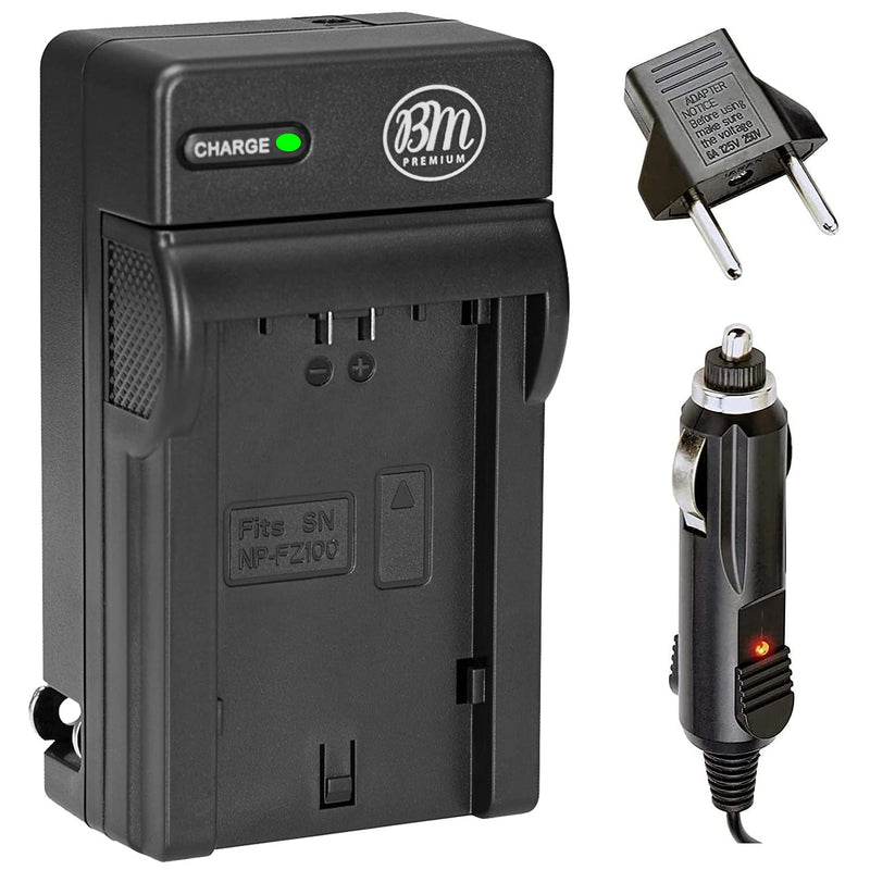 BM Premium NP-FZ100 Battery Charger for Sony Alpha 1, FX3, a7C, a7S III, a6600, a7R IV, A7RIII, A7R3, a7 III, Alpha 9, Sony A9, Alpha a9 II, Alpha 9R, A9R, Alpha 9S Cameras
