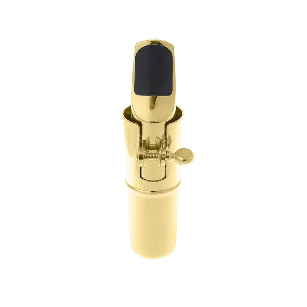 Jinhui Direct Timiy Gold Metal Alto Sax Saxophone Mouthpiece Kit Metal Mouthpiece Cap Ligature (Alto)