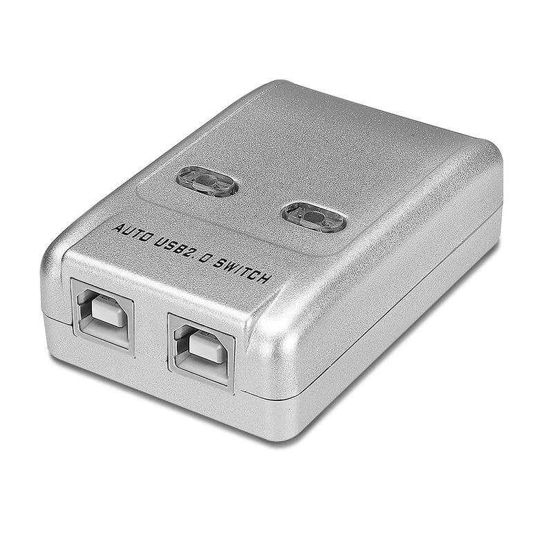 TNP 2 Ports USB Switch Box Switcher Selector USB 2.0 Hot-Key Sharing Adapter Hub for PC Mac Computer Scanner Printer Projector Camera Keyboard External Hard Drive & Device with USB-A Interface