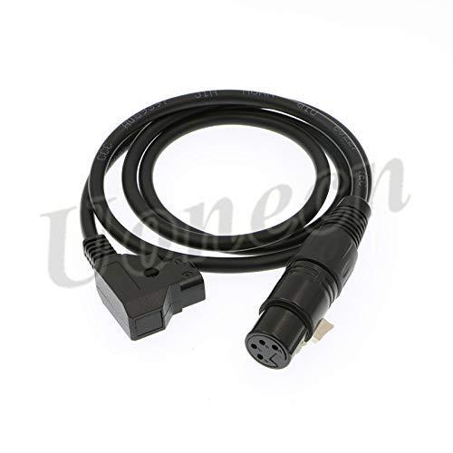 Uonecn Practilite 602 DSLR Camcorder Power Cable XLR 4 pin Female to D-tap Male for Sony F55 SXS Camera