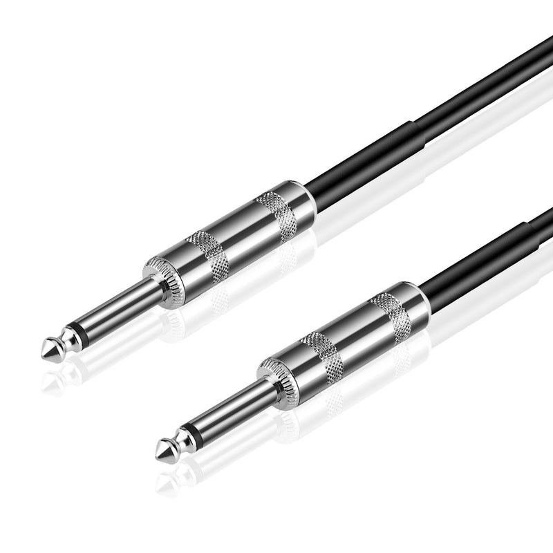 [AUSTRALIA] - TNP 6.35mm Guitar Cable (10FT) 1/4 Inch TS Male 6.35mm Phono Jack Straight Plug Musical Instrument Patch Cable Wire Cord For Electric Bass Guitar, Amplifier Speaker Electric Mandolin, Line-level Audio 10 ft 