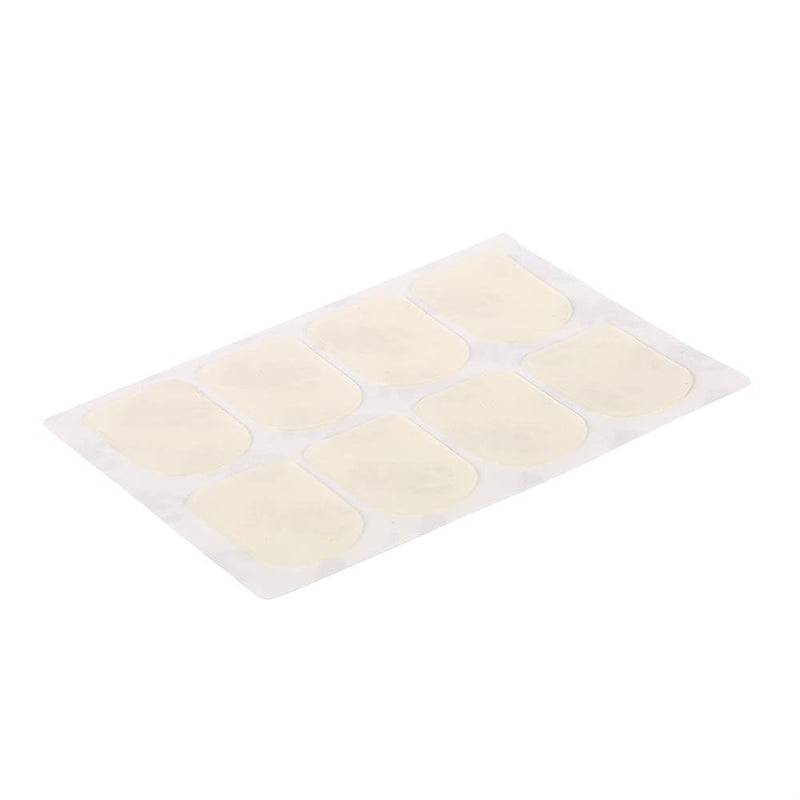 Dilwe Mouthpiece Patches, Mouthpiece Pad Patch Cushion for Soprano Alto Tenor Saxophone Sax Clarinet (Small Oval 0.3mm White)