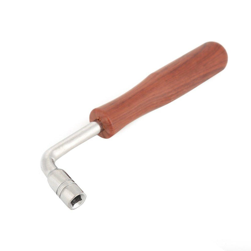Professional Piano Tuner Spanner L-shape Piano Tuning Hammer Lever Wrench Hardwood Handle Guzheng Repair Tool