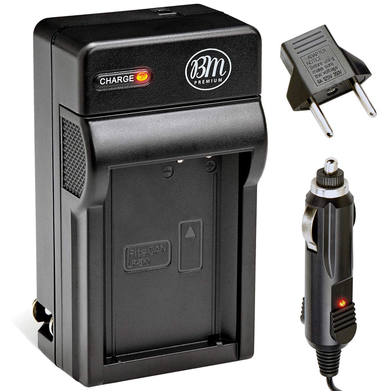 BM Premium LP-E10 Battery Charger for Canon EOS Rebel T3, T5, T6, T7, Kiss X50, Kiss X70, EOS 1100D, EOS 1200D, EOS 1300D, EOS 2000D Digital Camera