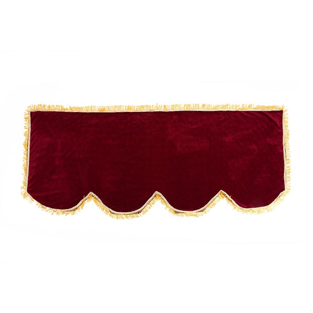 Piano Keyboard Cover Pleuche Dustproof Stretchable Decorated Keyboard Cover for 61/88 Key Electronic Piano (Burgundy 88Key) Burgundy 88Key 88 key Oversized