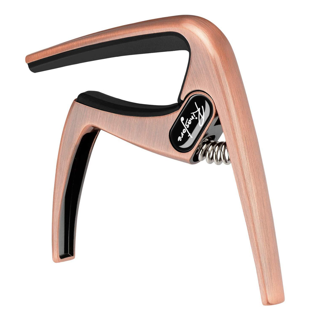 Ukulele Capo - Uke Capo Lightweight Single-handed Use Trigger Capo for Soprano, Concert, Tenor, Baritone Ukulele (Bronze) Bronze