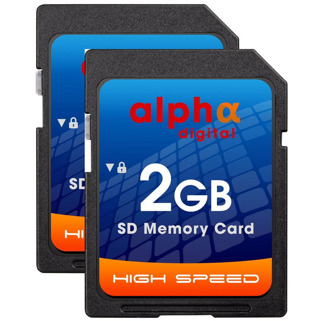 Canon EOS DSLR 60D 70D 80D 77D 7D M5 M6 Digital Camera Memory Card 2X 2GB Secure Digital (SD) Memory Card [2 Pack]