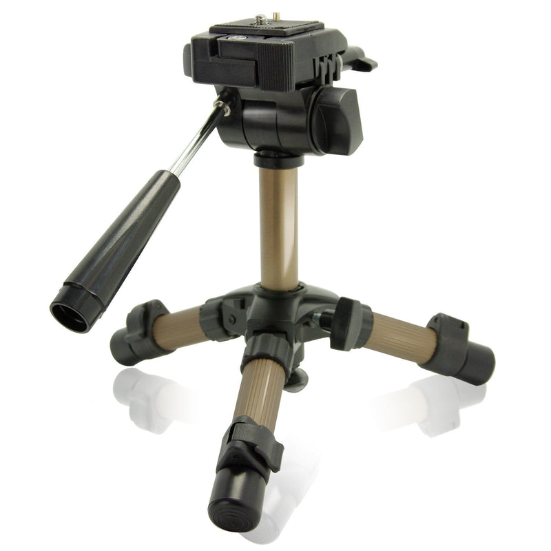 LS Photography Max 11" Portable Table Top Tripod with 360 Degree Swivel Panhead and Bubble Level for Camcorders and Digital SLR Cameras, LGG700