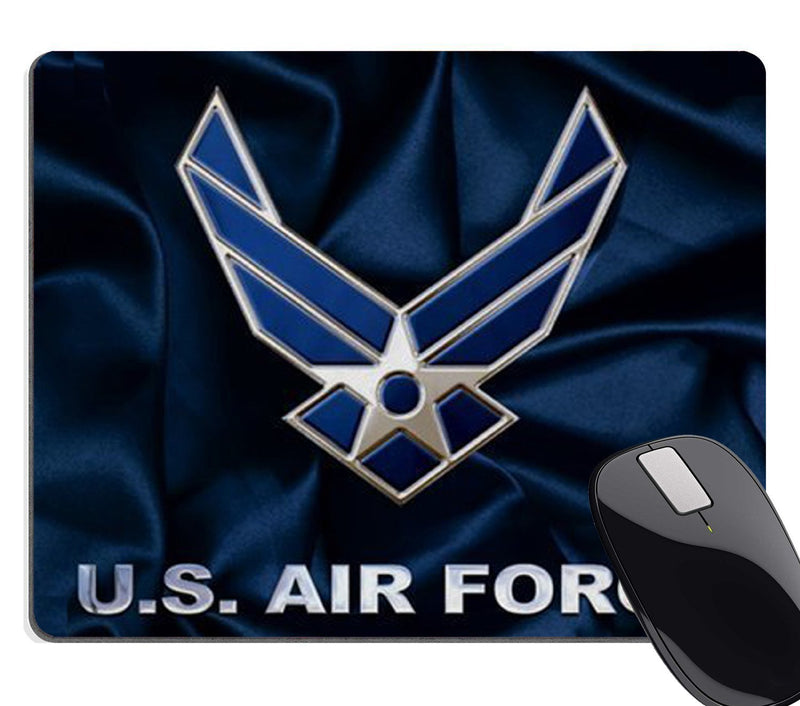 Wknoon US Air Force Personalized Custom Gaming Mousepad Rectangle Mouse Pad Office Accessory and Gift Design Navy Blue Mouse Pads