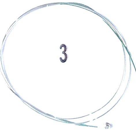 Generic 5 pcs 3rd D 4/4 Single Violin Strings Solid Steel Core Nickel Alloy Wound