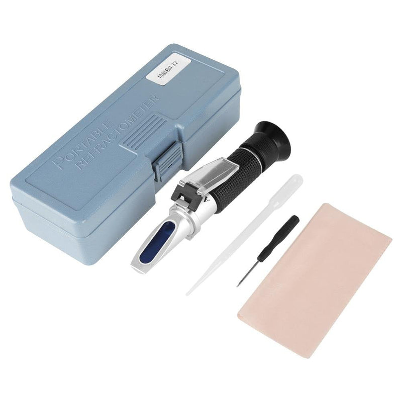 Professional Hand Held Accurate Refractometer Salinity Refractometer 0-100‰ Cutting Oil Fluid Refractometer 0-32%(#1) #1