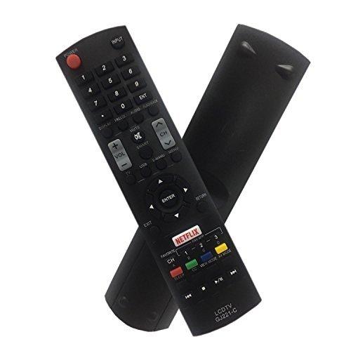 Aurabeam GJ221-C TV Remote Control with Netflix Button for Sharp Televisions (GJ221C)