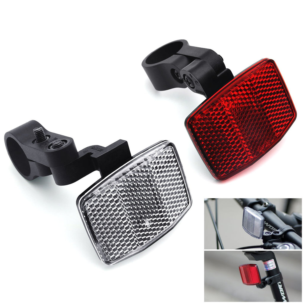 DEMY Small Bike Reflectors Front and Rear Red＋White