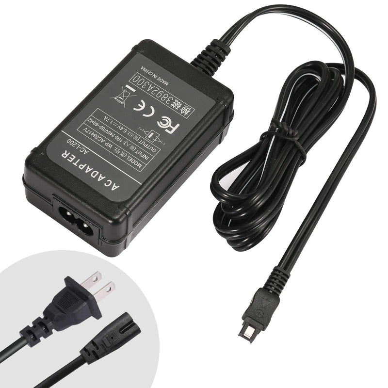 PowEver AC-L200 AC-L200B AC-L200C AC-L200D AC-L20 AC-L25 Camera AC Adapter Power Supply Charger Kit for Sony Handycam DCR Series DCR-SX40,DCR-SX44,DCR-SX45,DCR-SX60,DCR-SX63,DCR-SX8.