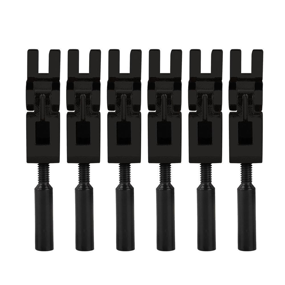 6Pcs Roller Bridge Tremolo Saddles with Wrench for Floyd Rose Electric Guitar Replacement Accessories(Black) Black